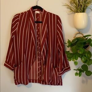 Striped Lightweight Blazer